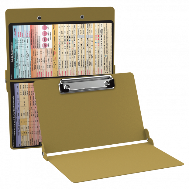 WhiteCoat Clipboard® - Tactical Brown Anesthesia Edition